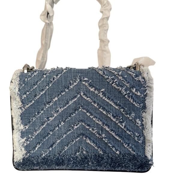 Kate Spade Denim Amelia Jeweled Shoulder Bag w/ Crystal Spade - Picture 16 of 16